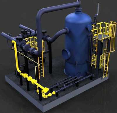 化工設(shè)備接入平臺機械模型